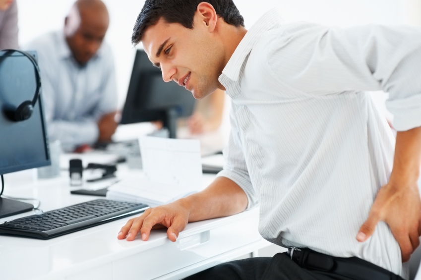 Man at desk